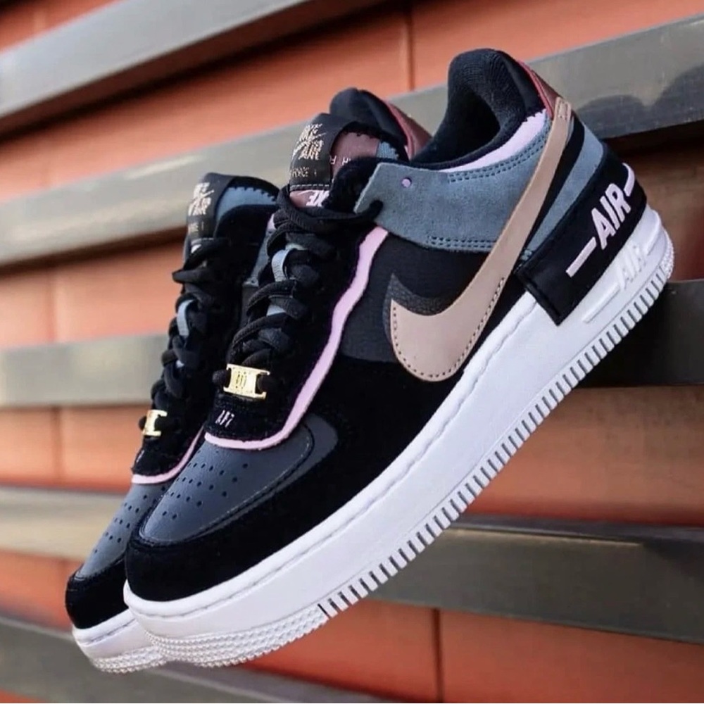 Nike Air Force 1 AF1 Low Shadow - Black Light Arctic Pink - US 8 Womens - Rare!